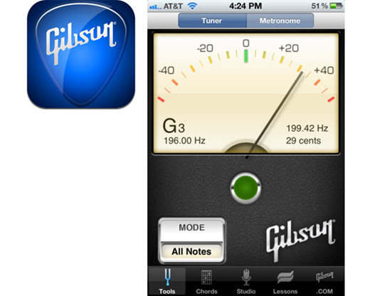 最近のギターチューナーは、クリップ式でとっても使いやすい！しかも安い！iPhoneアプリのGibsonチューナーもいいですよ！