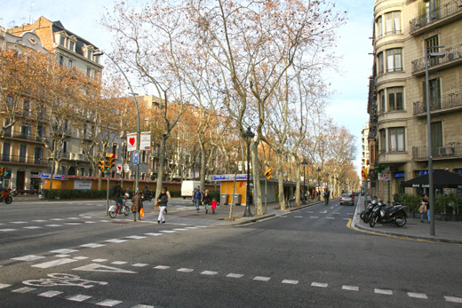 バルセロナの街並み